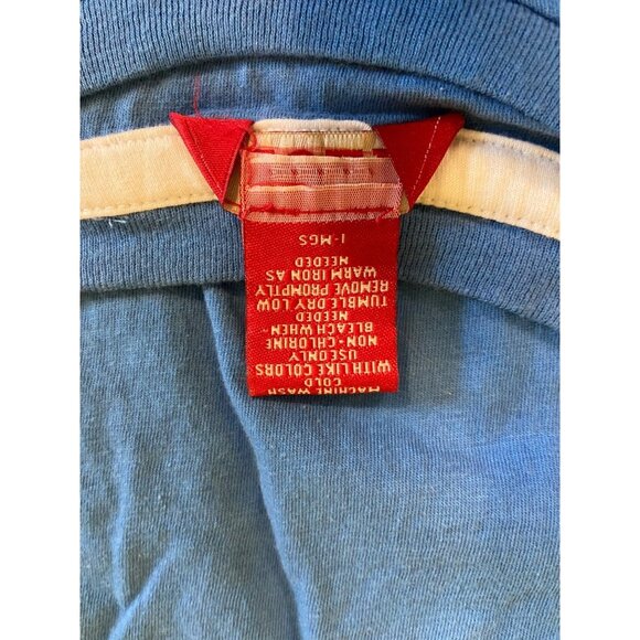 Izod Men Medium Blue Cotton T-Shirt Casual Classiccore Cozycore - Picture 5 of 7